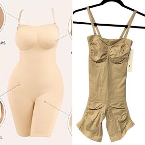 🆕 AEGISCHIC Shapewear Bodysuit Strapless Tummy Control Seamless Butt Lift XS/S